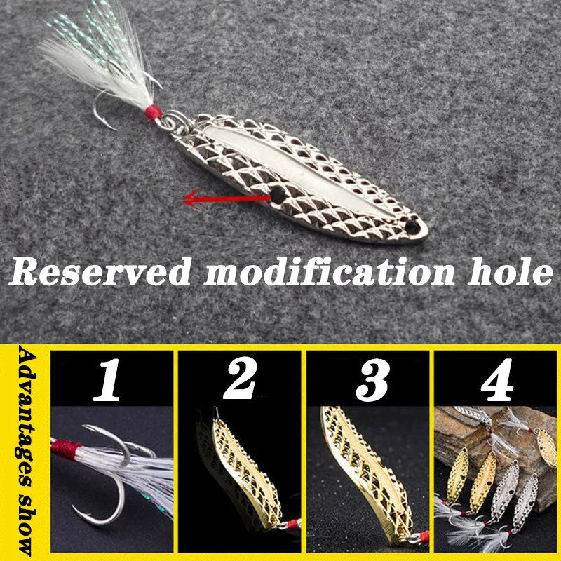 1PC 금속 빛나는 회 전자 숟가락 낚시 미끼 7g 1 - Fishing Hook Treble 리뷰 및 가격