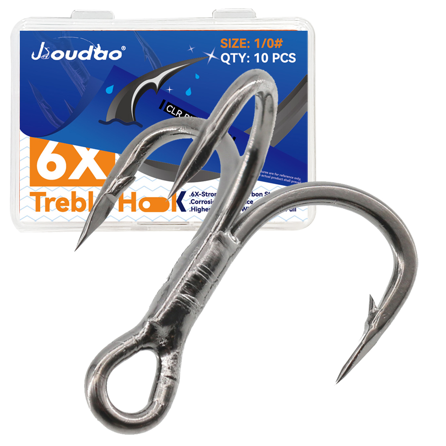6X 낚시 트레블 훅 10개 빅 게임 낚시용 트리플 낚 - Fishing Hook Offset 리뷰 및 가격